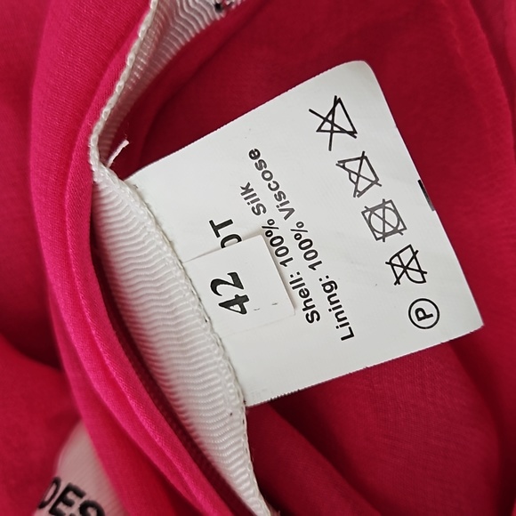 Des_Phemmes Silk Chiffon embellished top size 42/ Large - Picture 7 of 8